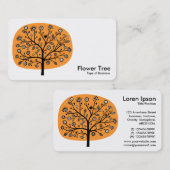 Carte De Visite Arbre à fleurs - Orange clair (Devant / Derrière)