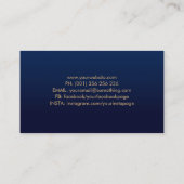 Carte De Visite Arbre à spirales dorées (Dos)