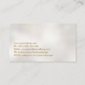 Carte De Visite Arbre à spirales dorées (Dos)