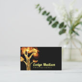 Carte De Visite Arbre Abstrait en feu. Sjisidjd (Debout devant)