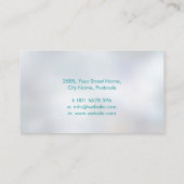 Carte De Visite Arbre Abstrait - Forme de profil féminine (Dos)