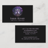 Carte De Visite Arbre Améthyste (Devant / Derrière)