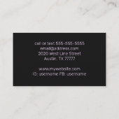 Carte De Visite Arbre Améthyste (Dos)