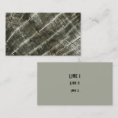 Carte De Visite Arbre anneau de bois texture du grain (Devant / Derrière)