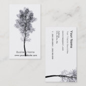Carte De Visite Arbre artistique (Devant / Derrière)