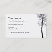 Carte De Visite Arbre artistique (Dos)