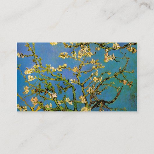 Carte De Visite Arbre aux amandes en fleurs par Vincent van Gogh (Dos)