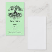 Carte De Visite Arbre avec des racines (Devant / Derrière)
