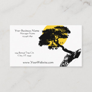 Carte De Visite Arbre Bonsai personnalisable