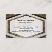 Carte De Visite Arbre Brown de motif de la vie (Dos)