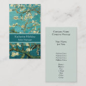 Carte De Visite Arbre d'amande de floraison Van Gogh floral (Devant / Derrière)