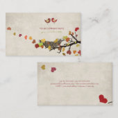 Carte De Visite Arbre d'amour (Devant / Derrière)