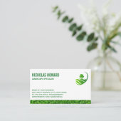 Carte De Visite Arbre dans le champ d'herbe (Debout devant)