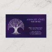 Carte De Visite Arbre d'argent et d'asthénie - Yggdrasil (Dos)