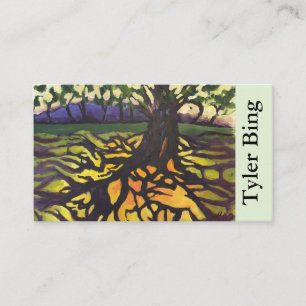 Carte De Visite Arbre d'art abstrait distinctif 'de Life