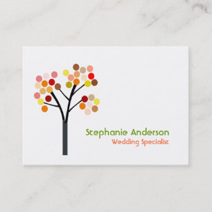 Carte De Visite Arbre d'automne