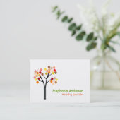 Carte De Visite Arbre d'automne (Debout devant)