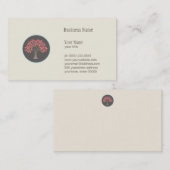 Carte De Visite Arbre d'automne Nature, santé et paysage (Devant / Derrière)