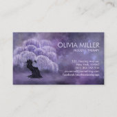 Carte De Visite Arbre de bactéries en floraison (Devant)