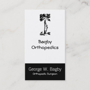 Carte De Visite Arbre de Chirurgie Orthopédique Professionnel Soli