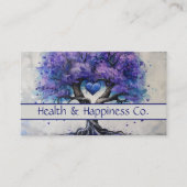 Carte De Visite Arbre de coeur pourpre (Devant)