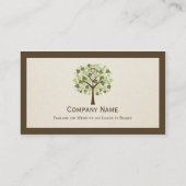 Carte De Visite Arbre de Coeurs Classique - Simple Propre Style (Dos)