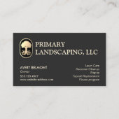 Carte De Visite Arbre de design paysager avec racines (Devant)