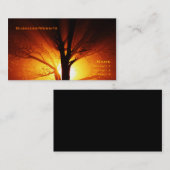 Carte De Visite Arbre de feu (Devant / Derrière)