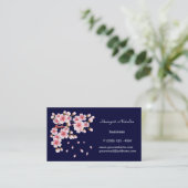 Carte De Visite Arbre de fleurs de cerisier (Debout devant)