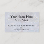 Carte De Visite Arbre de la vie apaisant avec des ailes d'ange (Dos)