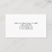 Carte De Visite Arbre de la vie - Yggdrasil - noir et blanc (Dos)