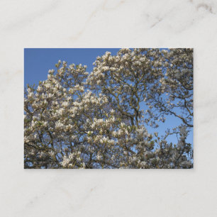 Carte De Visite Arbre de Magnolia en fleurs
