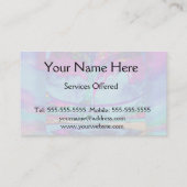 Carte De Visite Arbre de méditation de la vie dans le pourpre (Dos)