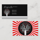 Carte De Visite arbre de musique (Devant / Derrière)