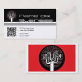 Carte De Visite arbre de musique : code qr (Devant / Derrière)