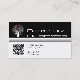 Carte De Visite arbre de musique : code qr