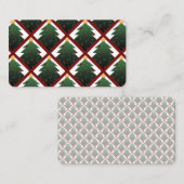 Carte De Visite Arbre de Noël (Devant / Derrière)