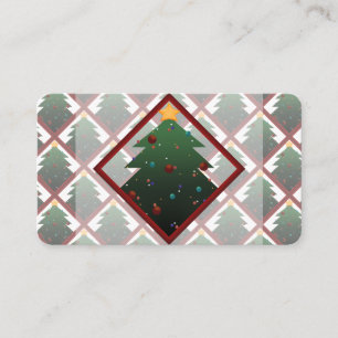 Carte De Visite Arbre de Noël