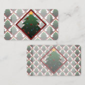 Carte De Visite Arbre de Noël (Devant / Derrière)