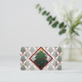 Carte De Visite Arbre de Noël (Debout devant)