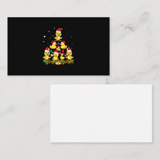 Carte De Visite Arbre de Noël (Devant / Derrière)