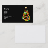 Carte De Visite Arbre de Noël (Devant / Derrière)