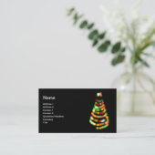 Carte De Visite Arbre de Noël (Debout devant)