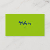 Carte De Visite Arbre de Noël Festif Vert (Dos)