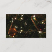 Carte De Visite Arbre de Noël III Lieu de vacances (Dos)