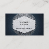 Carte De Visite Arbre de nuit paisible de ciel bleu de la vie (Devant)