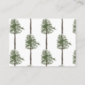 Carte De Visite Arbre de pin personnalisé  (Dos)