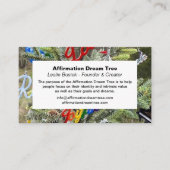 Carte De Visite Arbre de rêve d'affirmation Photo Collage Code QR (Devant)