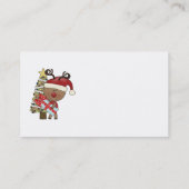 Carte De Visite Arbre de vacances de renne de Rudy (Dos)