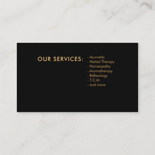 Carte De Visite Arbre de vie - ADN de l'évolution (Dos)